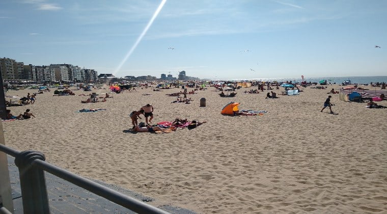 Strand Ostende in Belgien