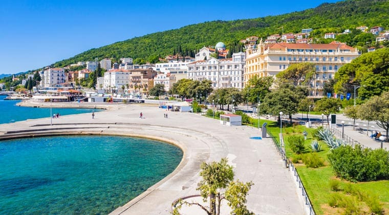 die Promenade in Opatija Adria