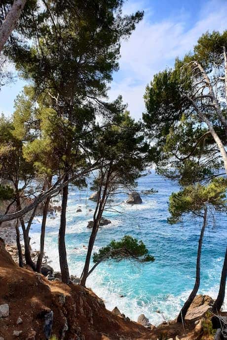 Blick auf das Meer Cala Deia