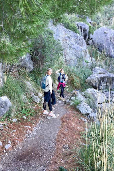 Wanderweg ab Cala Tuent