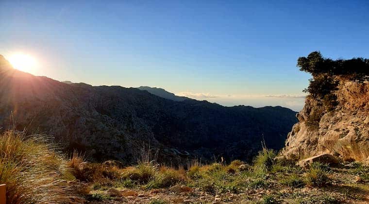 Sonne und Gebirge Mallorca