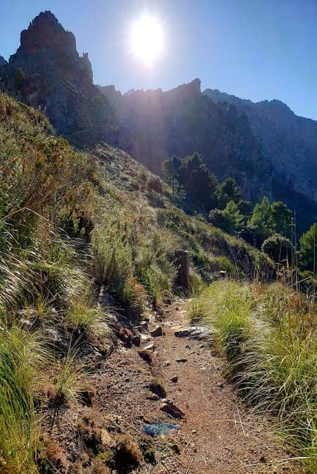 Wanderweg ab Cala Tuent