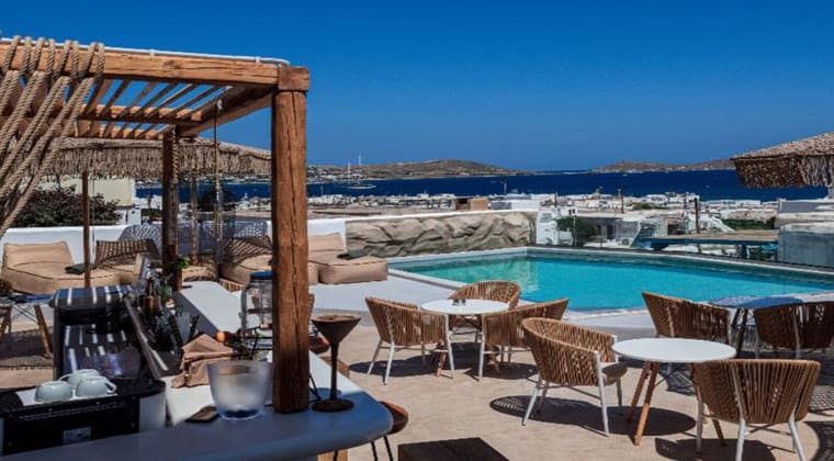 Insel Paros Griechenland Bohemian Luxury Boutique Hotel Pool