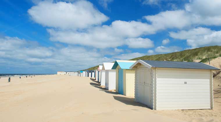 Strand auf der Insel Texel