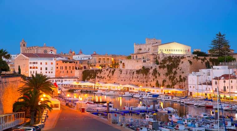 Menorca Ciutadella am Abend