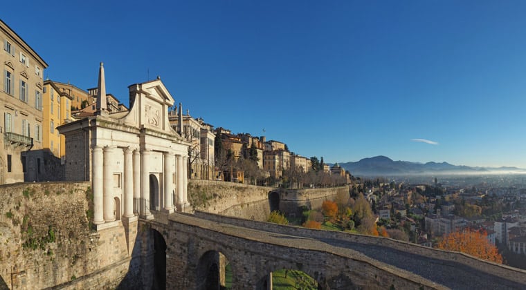 Bergamo Sehenswürdigkeiten Die venezianische Stadtmauer in Bergamo