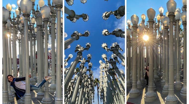 Urban Light in Los Angeles USA