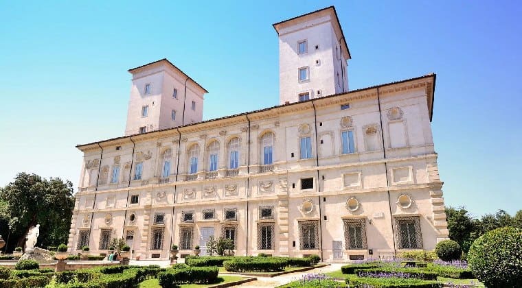 Das Casino nobile der Villa Borghese in Rom