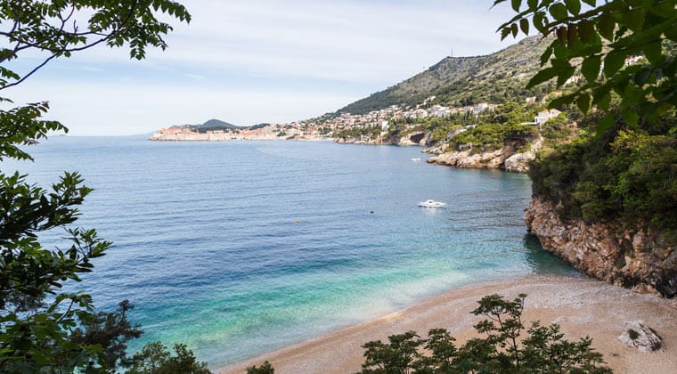 Dubrovnik Strände die kleine Bucht Sveti Jakov