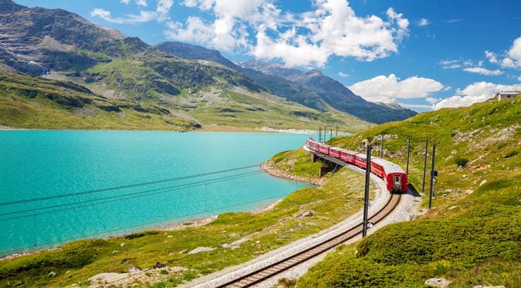 Schweiz Zug Bernina Pass