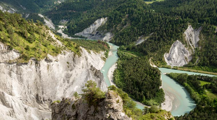 Schweiz Sehenswürdigkeiten die Ruinalta Schlucht