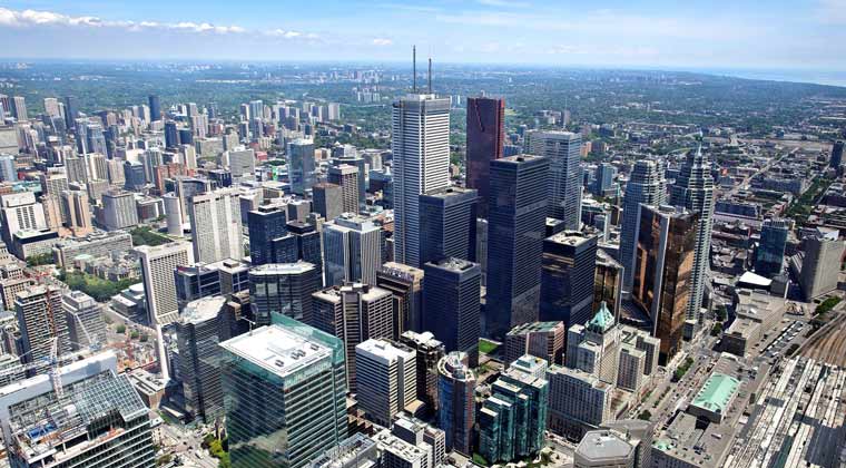Torontos Skyscraper im Financial District