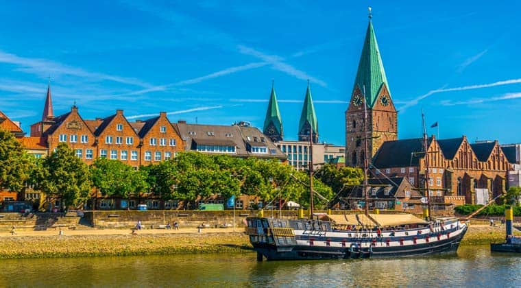 Bremen Promenade an der Weser