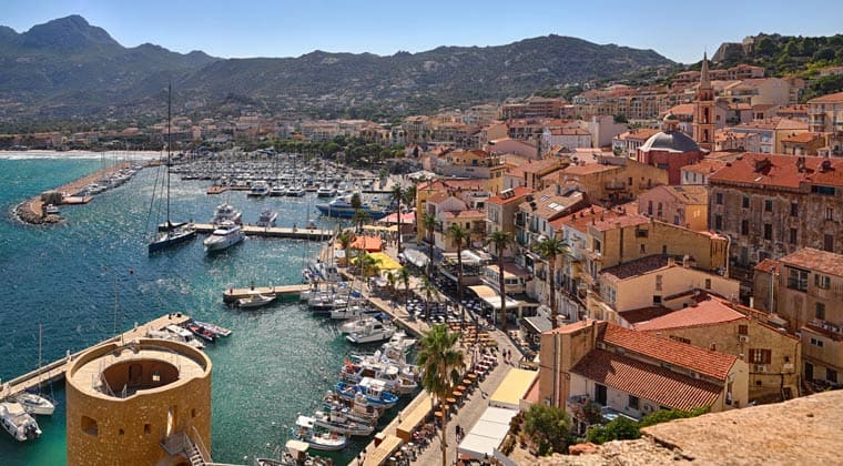 Korsika Hafen von Calvi