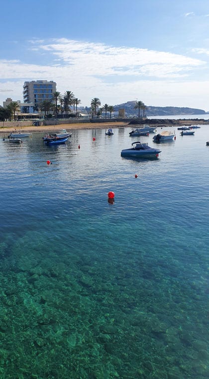 Spanien Ibiza Meer Boote