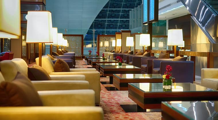 Flughafen Lounge in Dubai