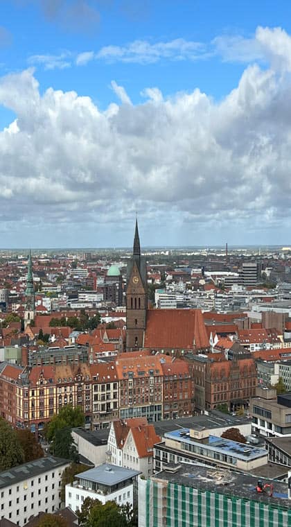 Hannover Sehenswürdigkeiten Blick auf die Altstadt und Marktkirche
