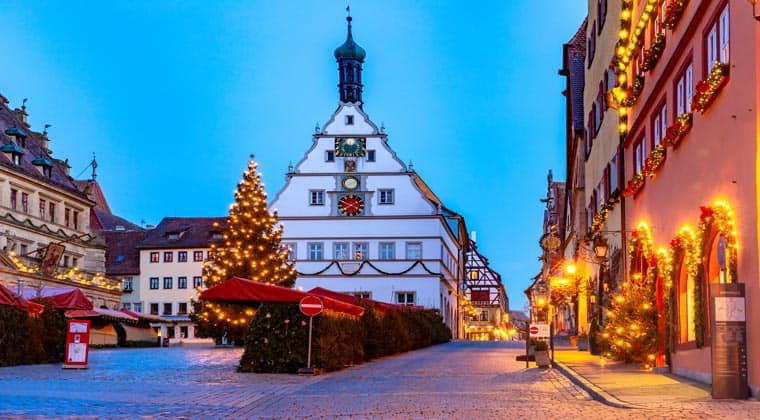 Winterliche Stimmung in Rothenburg ob der Tauber