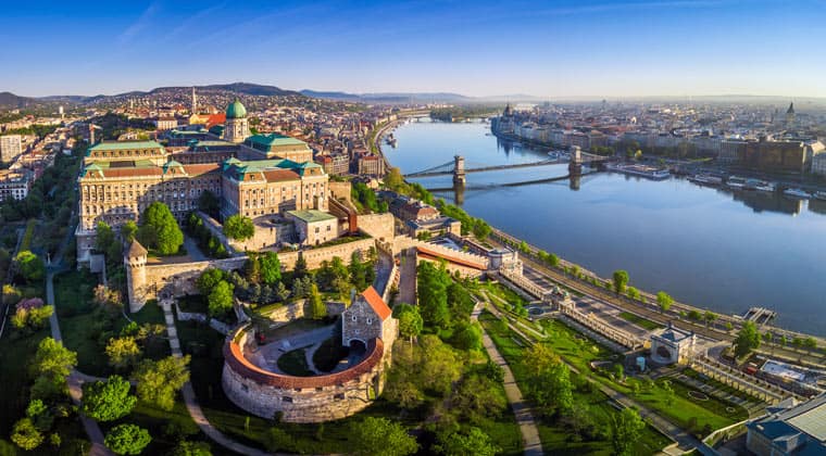 Ungarn Budapest Panoramablick auf die Stadt