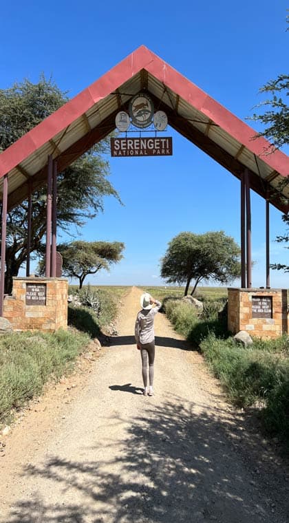 Afrika Serengeti Eingang
