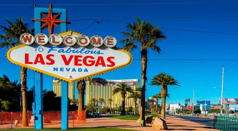Der Las Vegas Strip in Amerika