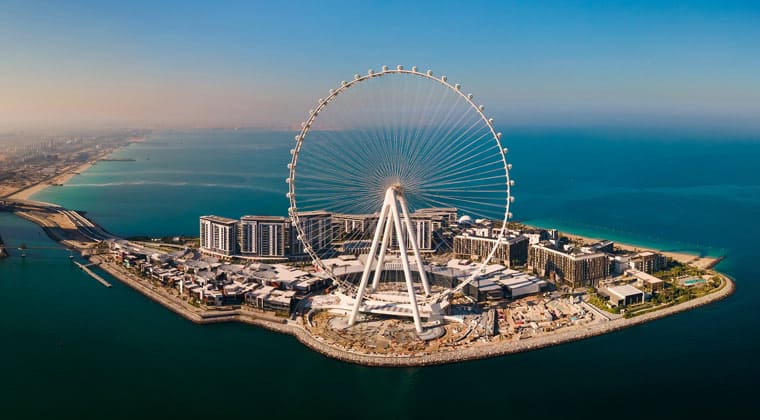 Blick auf das Ain Dubai Riesenrad