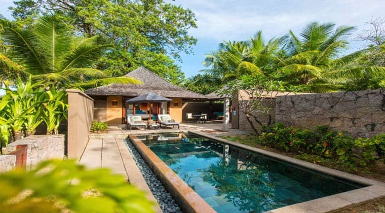 Seychellen Hotel Constance Ephelia Seychelles Wohnbeispiel der Beach Villa