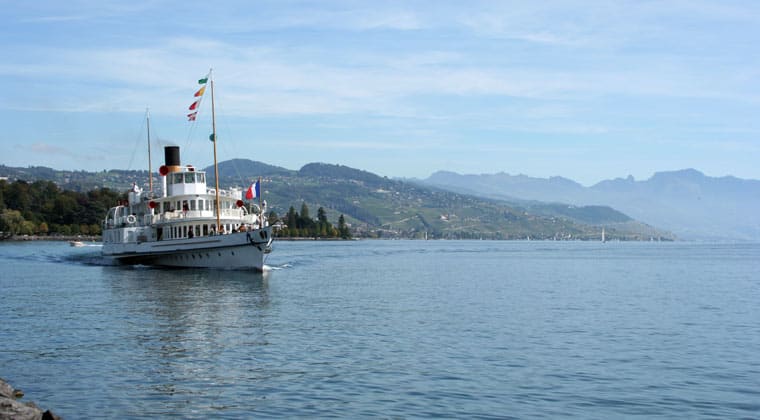 Ausflugsschiff auf dem Genfer See
