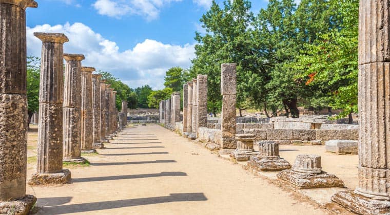 das antike Olympia Peleponnes