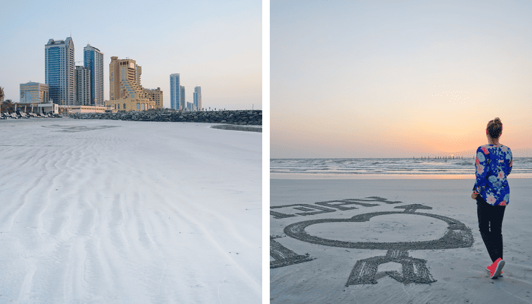 Weißer , feinsandigenr Strand - perfekte Bedingungen für einen Badeurlaub.