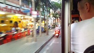 Busfahrt in Bangkok