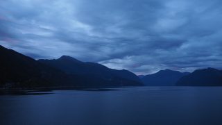 Der Geiranger Fjord morgens um fünf Uhr