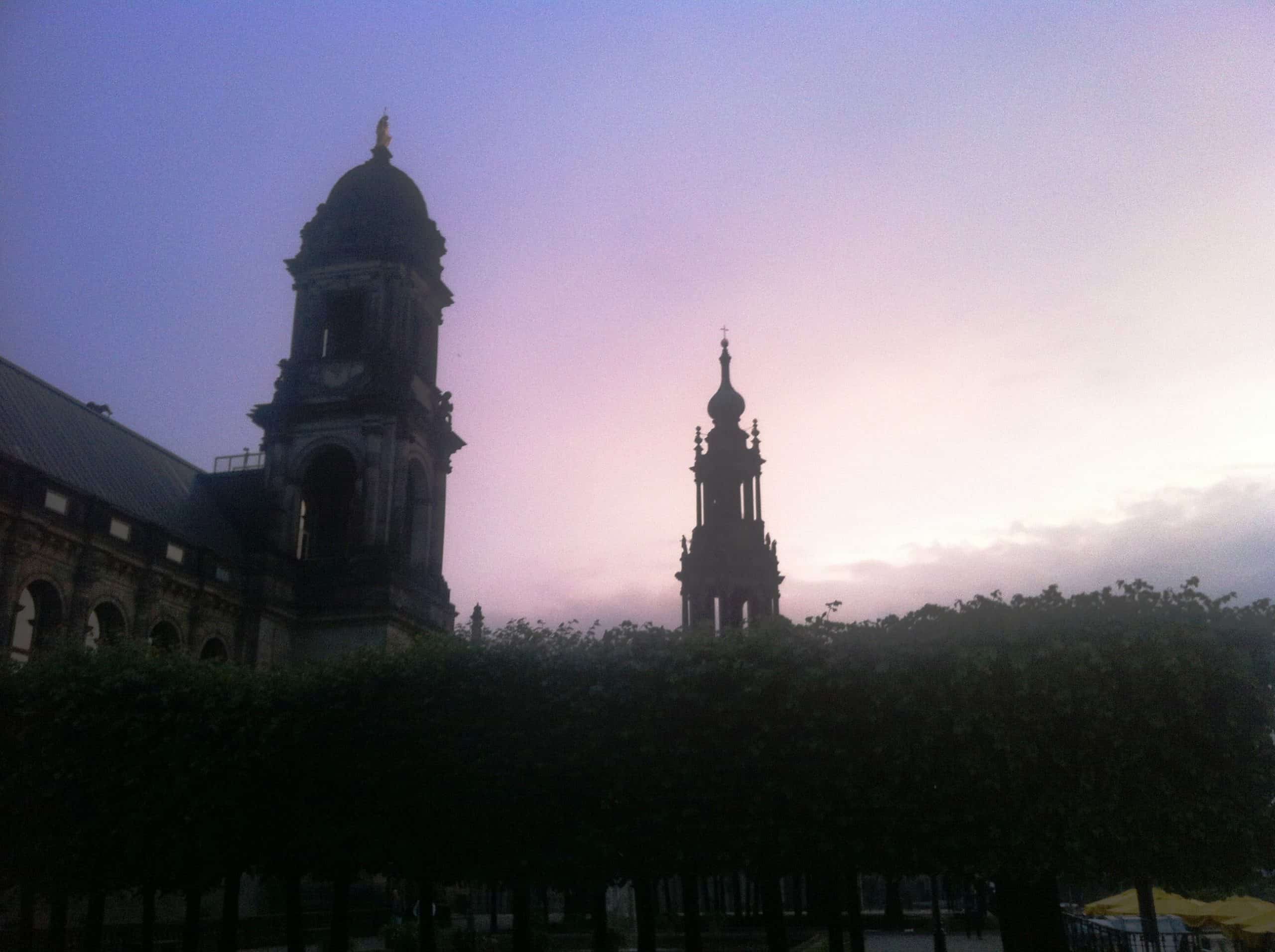Dresden im Sonnenuntergang