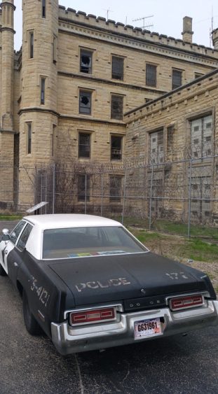 Blick auf das Old Joliet Prison aus dem Filmklassiker die Blues Brothers