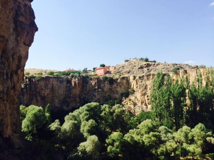 Ein Haus auf den Felsen der Kappadokien
