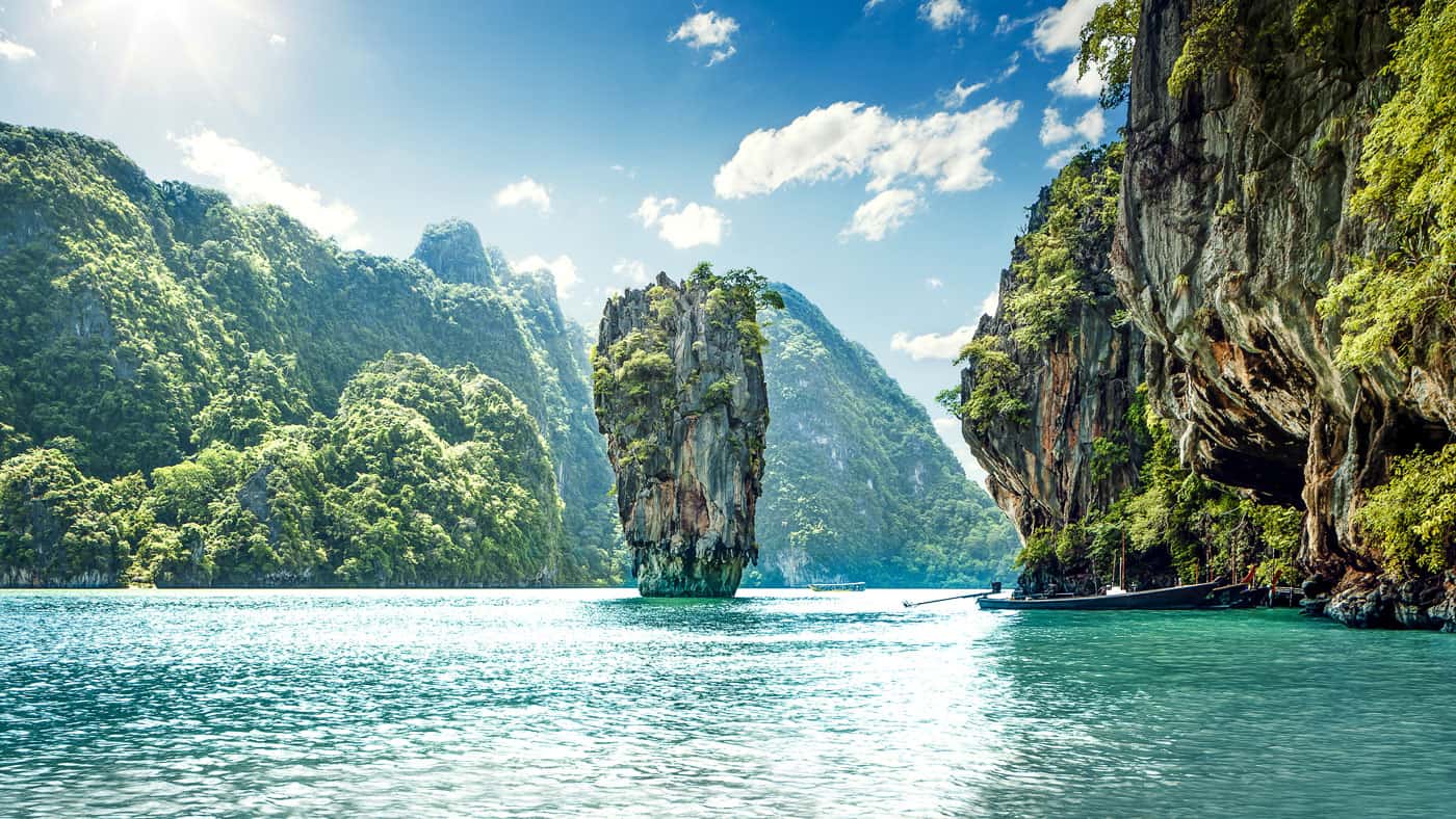 Traumkulisse: Die Bucht Phang Nga Bay in Südthailand