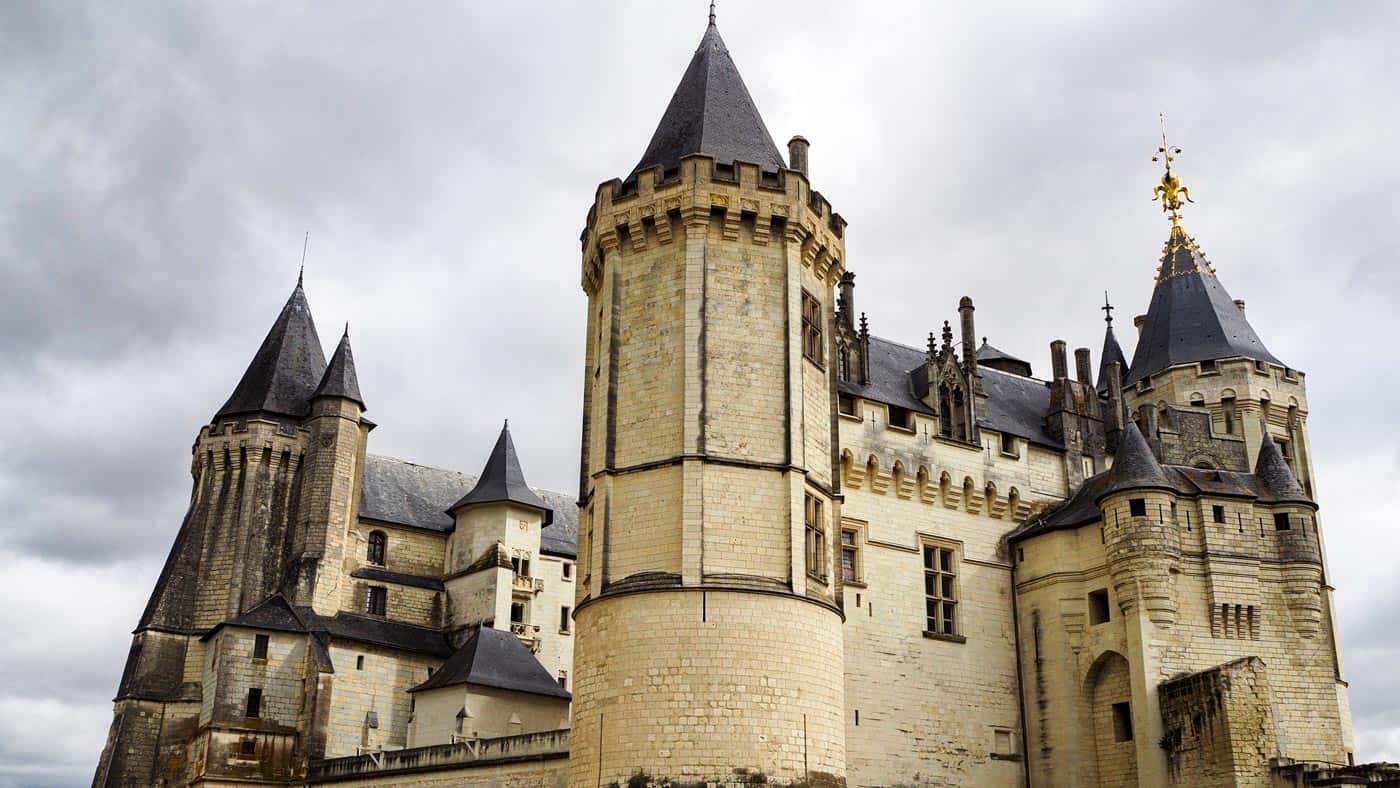 Das Schloss in Saumur von außen 