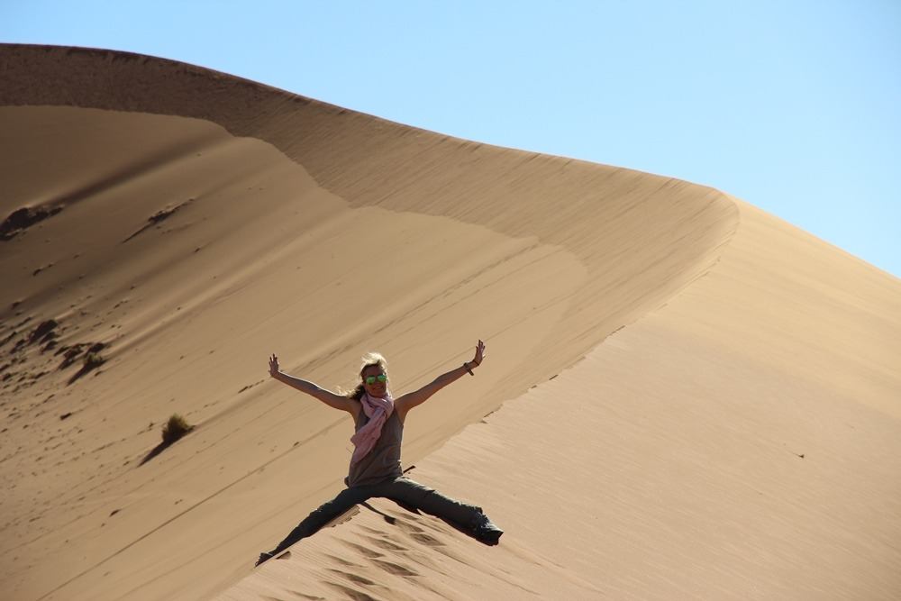 Sossusvlei Dünenspaß in der Namib Wüste