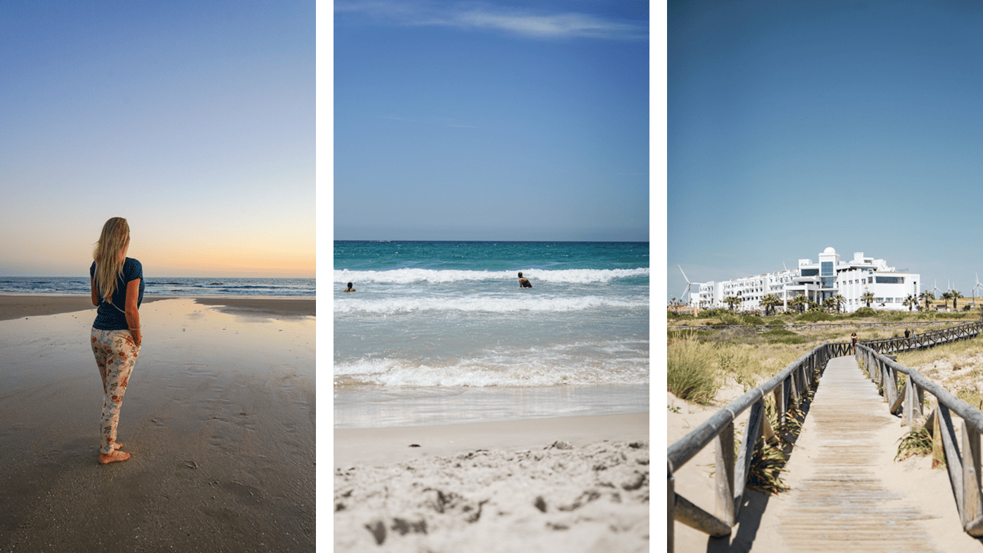 Türkisblaues Meer und win schier endlos langer Strand.