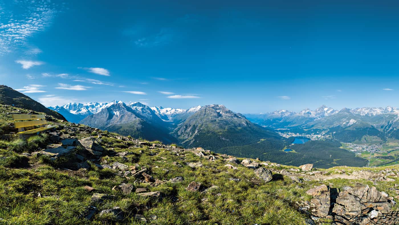 blick vom Muottas Muragl auf St. Moritz (© Swiss Image)