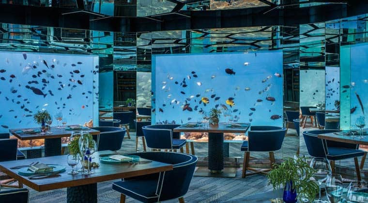 Unterwasser Restaurant Malediven