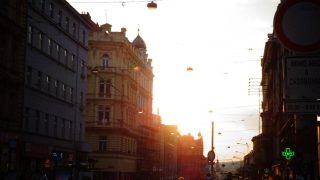 Abendstimmung in den Prager Straßen