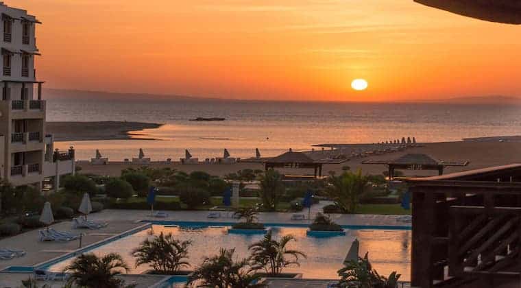 Sonnenuntergang Hotel Samra Bay Hurghada