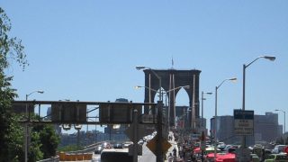 Andrang auf der Brooklyn Bridge
