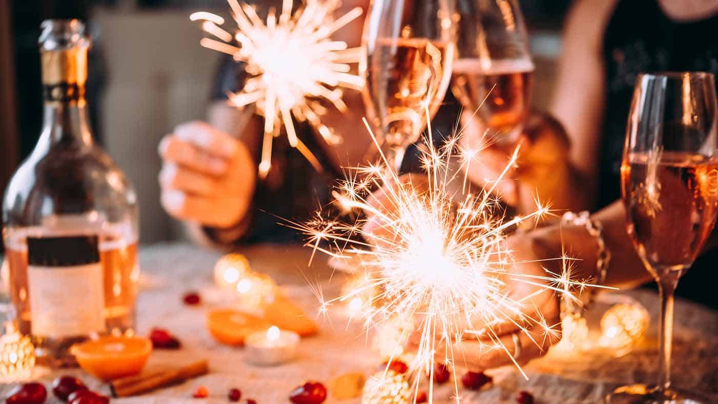Anstoßen Silvester