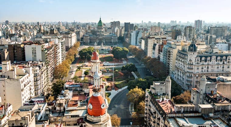 Blick auf die Hauptstadt Argentiniens - Buenos Aires.
