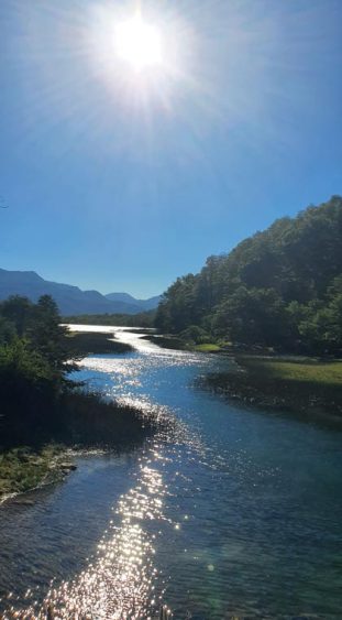 Argentinien Patagonien Aussicht auf die Sieben Seen Route