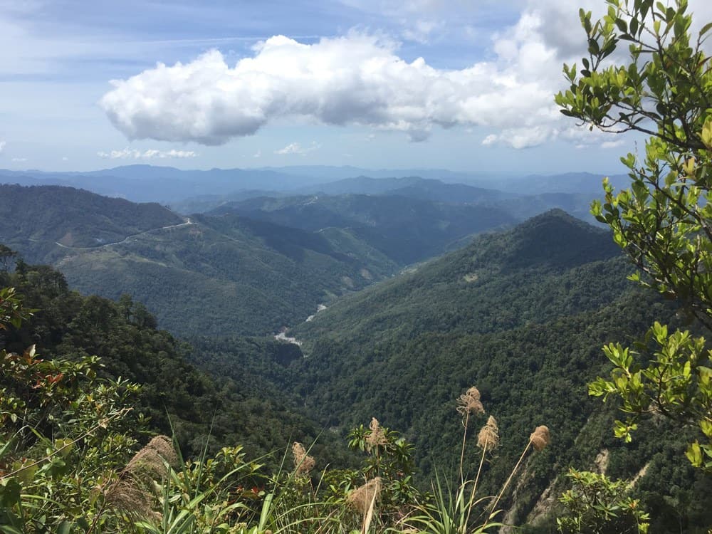 Blick ins Tal vom Mount Kinabalu