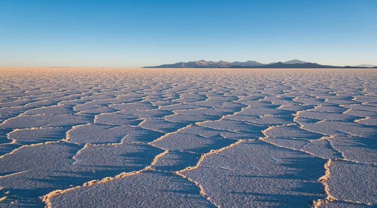 Der Salzsee Salar de Uyuni in Bolivien