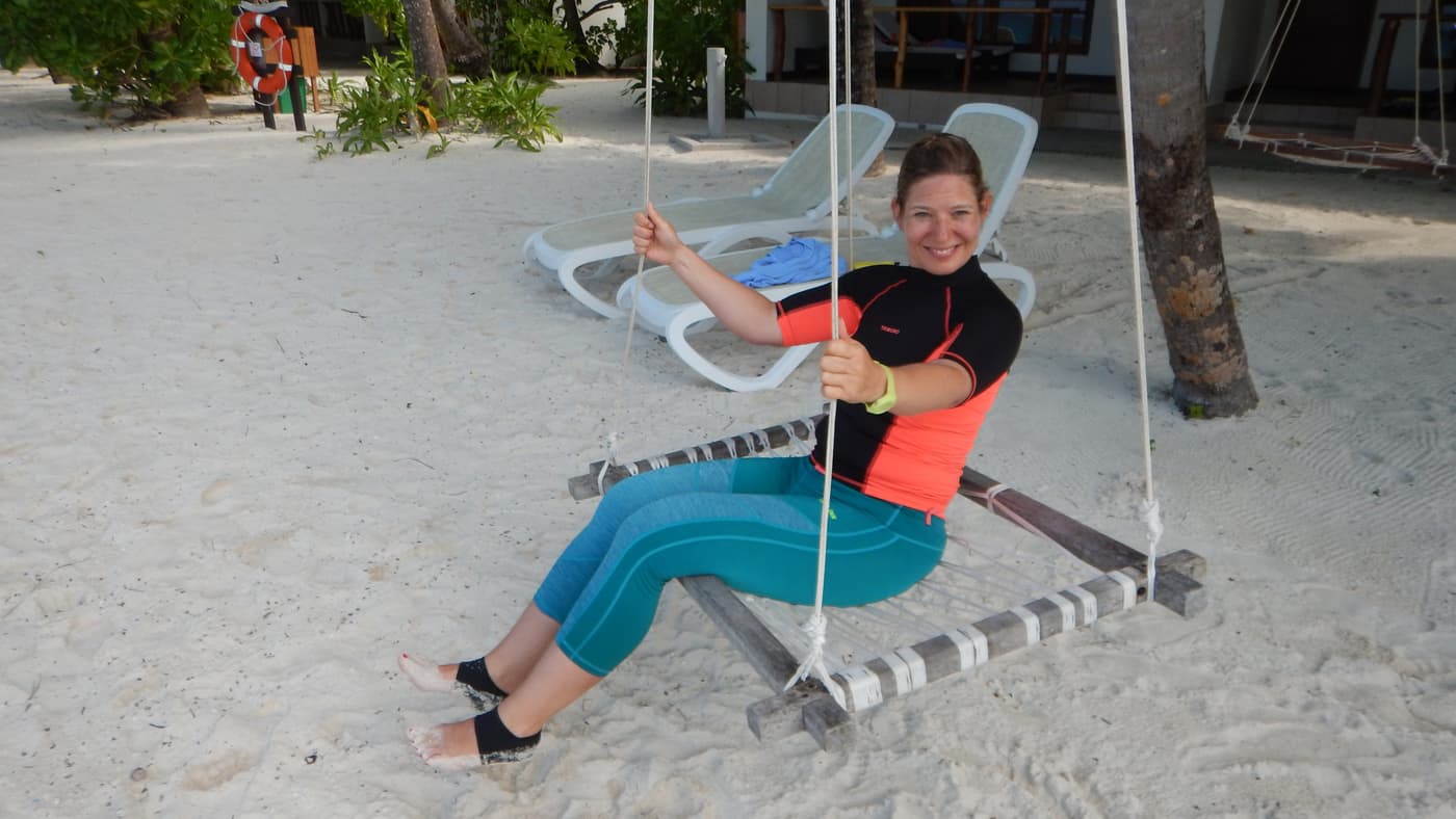 TUI Bloggerin Caro auf Kuramathi